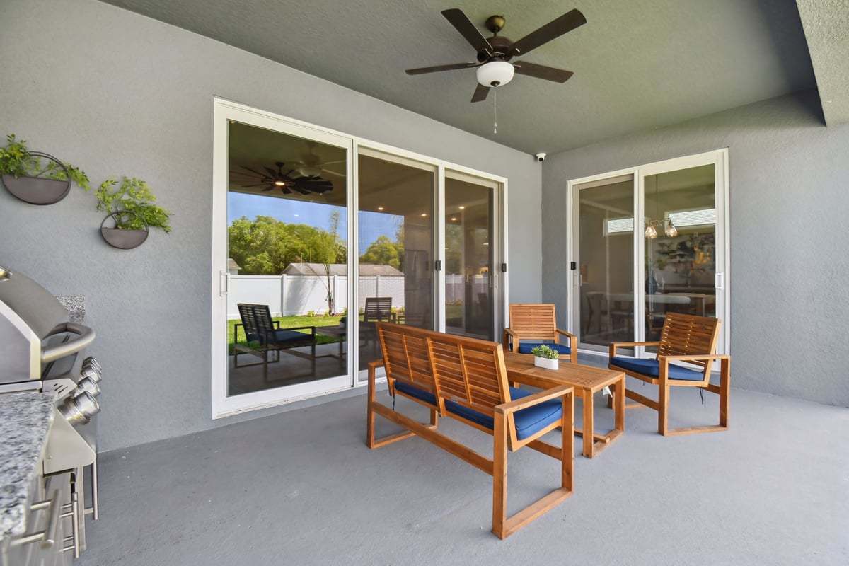 Charlotte new construction home plan outdoor living spacious lanai by William Ryan Homes Tampa