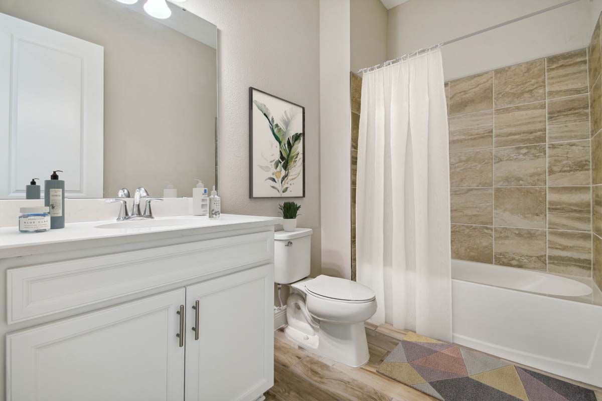 Strabane new construction home plan third bathroom by William Ryan Homes Tampa