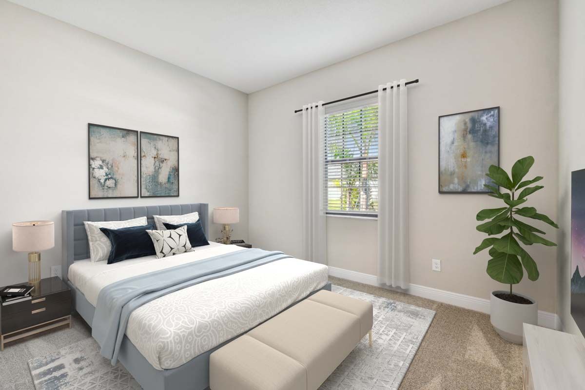Strabane new construction home plan secondary bedroom by William Ryan Homes Tampa