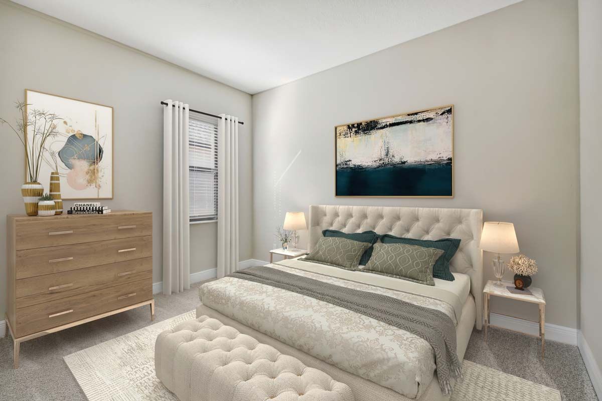 Strabane new construction home plan bedroom 3 by William Ryan Homes Tampa