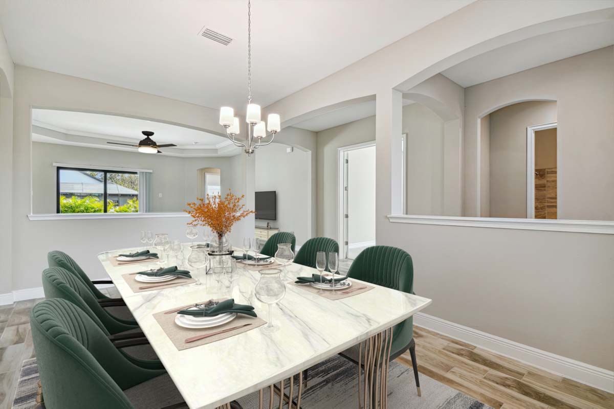 Strabane new construction home plan formal dining room by William Ryan Homes Tampa