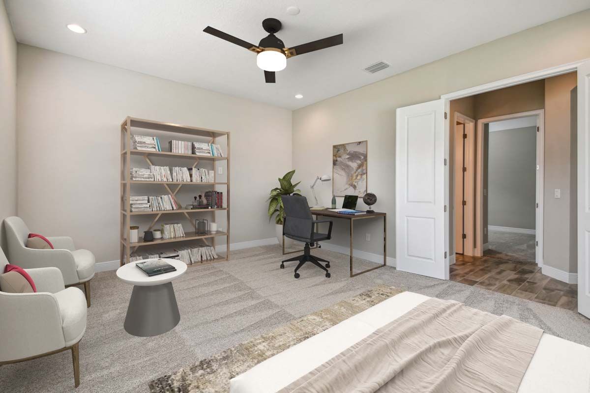 Strabane new construction home plan flex space by William Ryan Homes Tampa