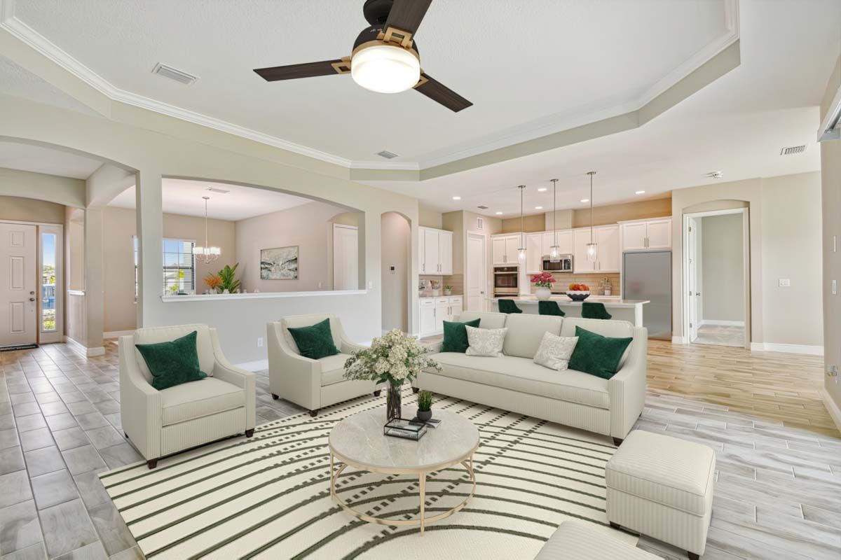 Strabane new construction home plan open-concept living by William Ryan Homes Tampa