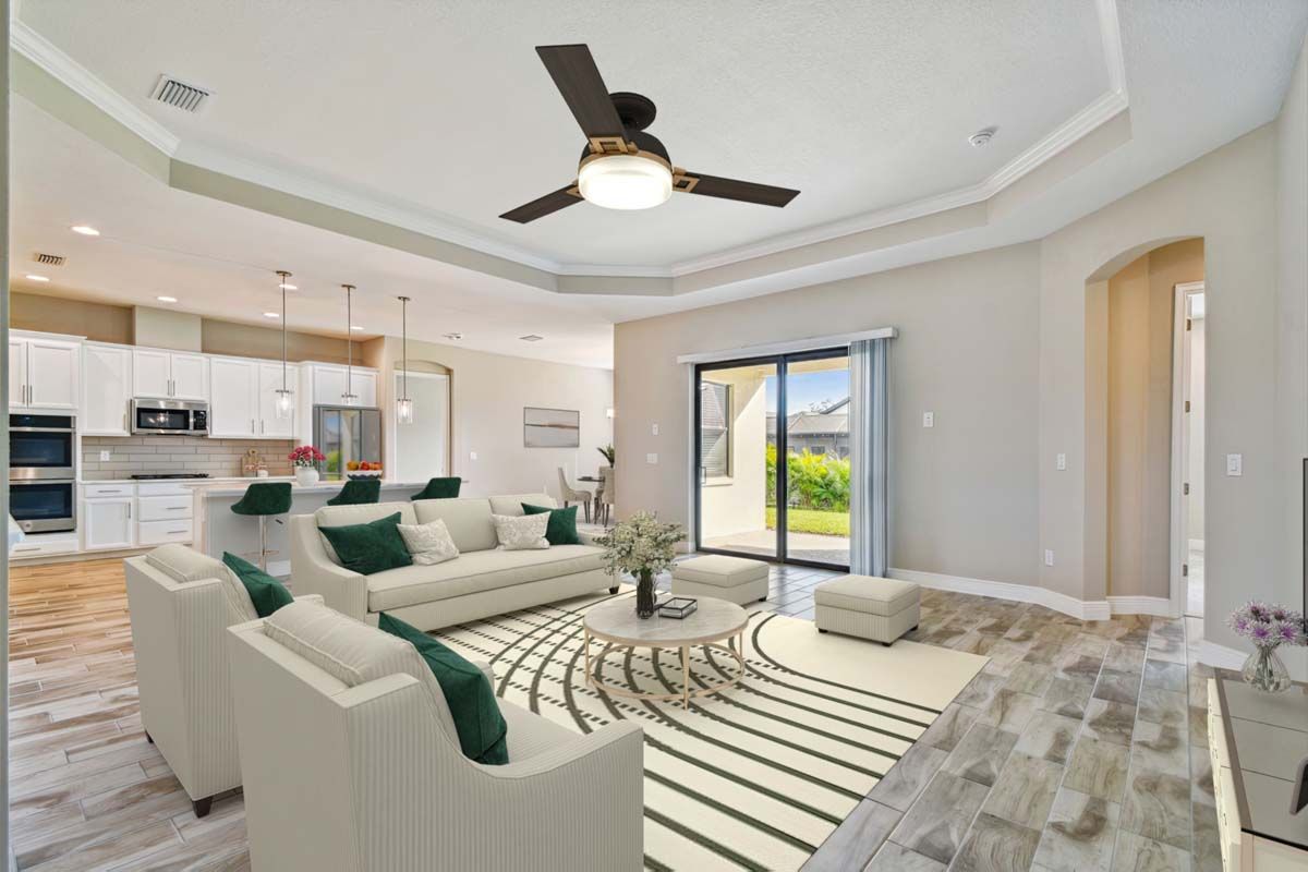 Strabane new construction home plan open-concept living by William Ryan Homes Tampa