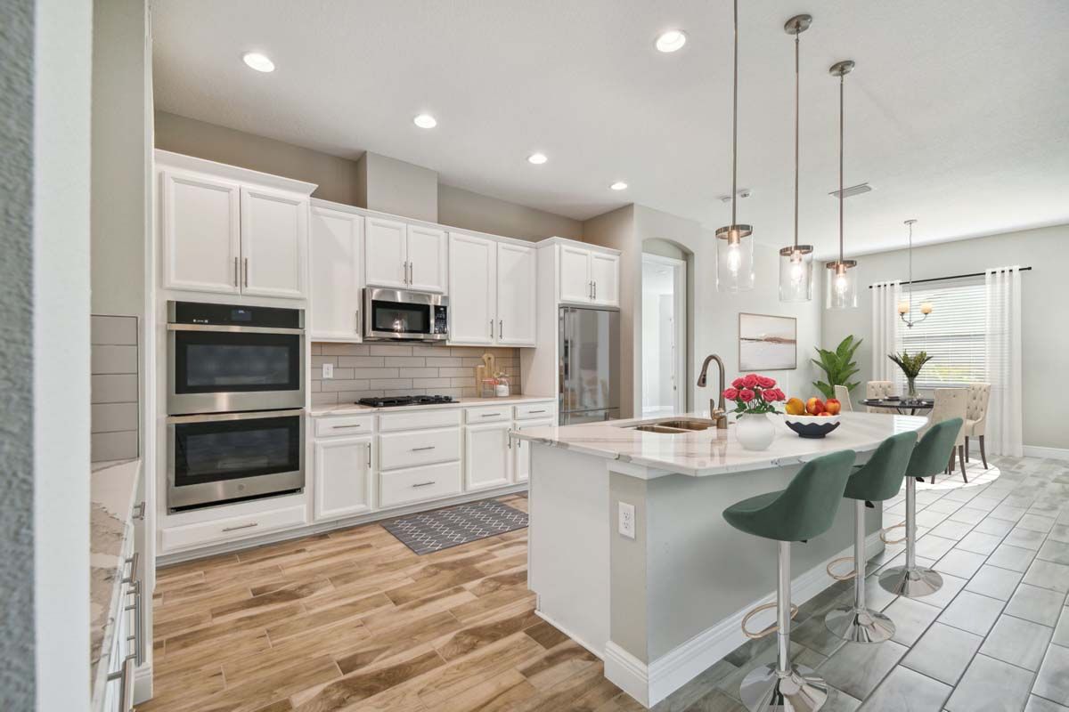 Strabane new construction home plan kitchen area by William Ryan Homes Tampa