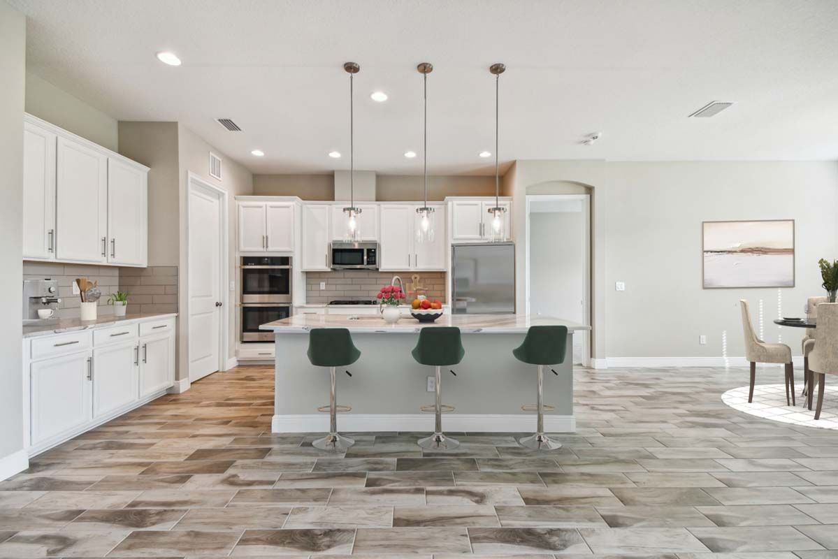 Strabane new construction home plan designer kitchen plan by William Ryan Homes Tampa