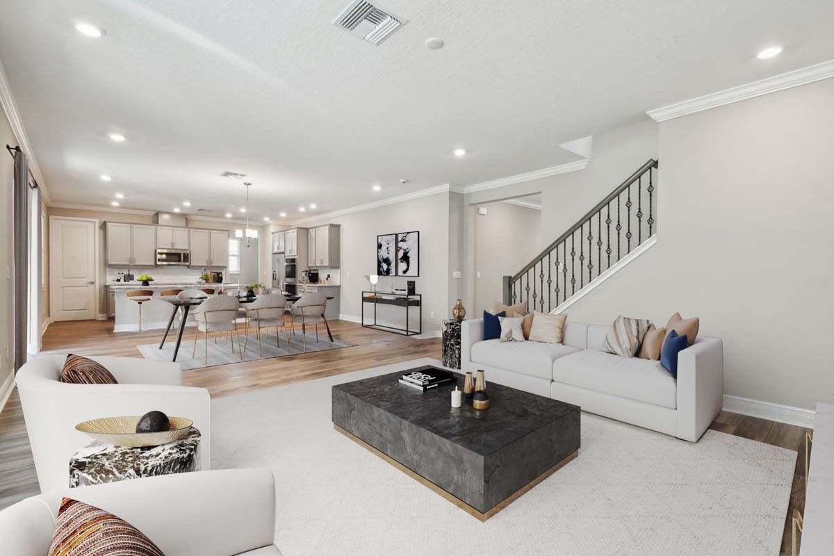 Sawgrass new construction home plan open-concept living by William Ryan Homes Tampa
