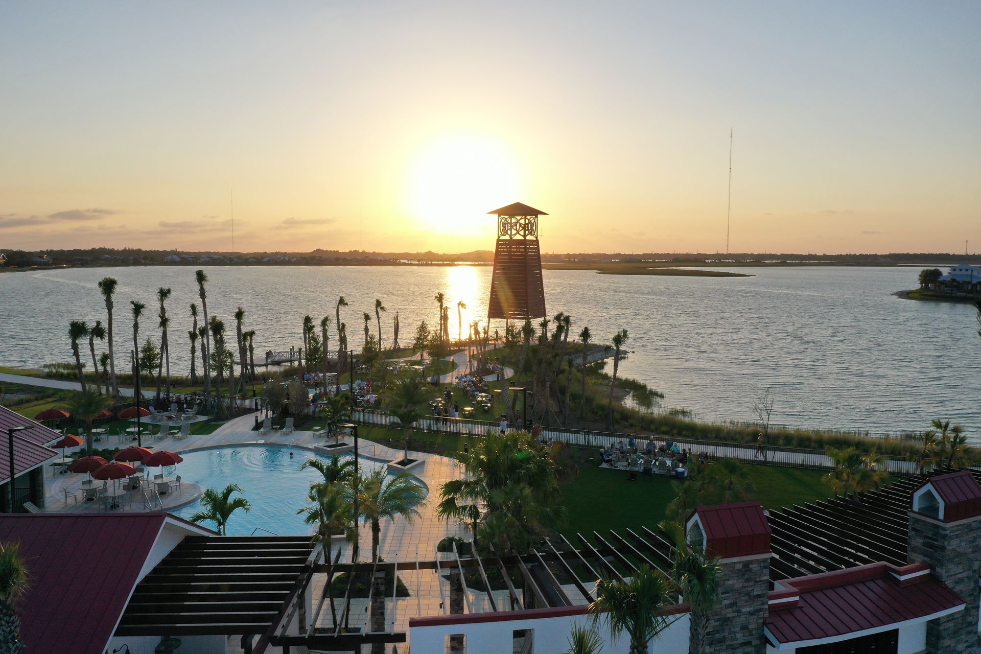 Cypress Lodge spans 17,000 square feet and houses a huge swimming pool, a game lawn, and a clubhouse.