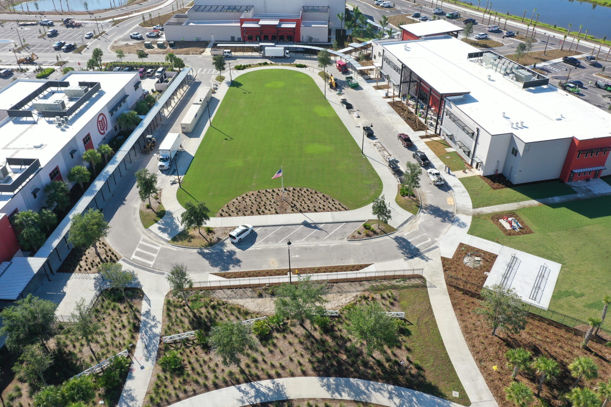 Babcock Neighborhood School and Babcock High School campus in Babcock Ranch