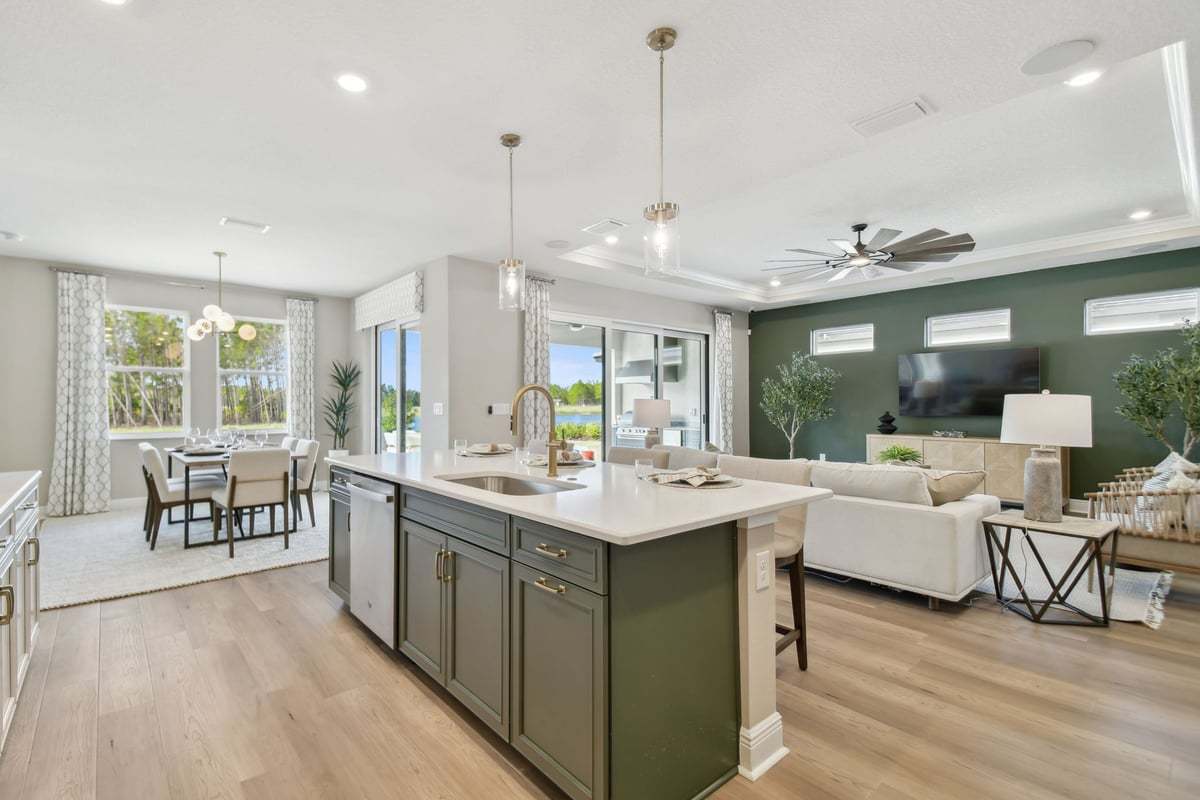 Sebastian new construction home plan open concept living by William Ryan Homes Tampa