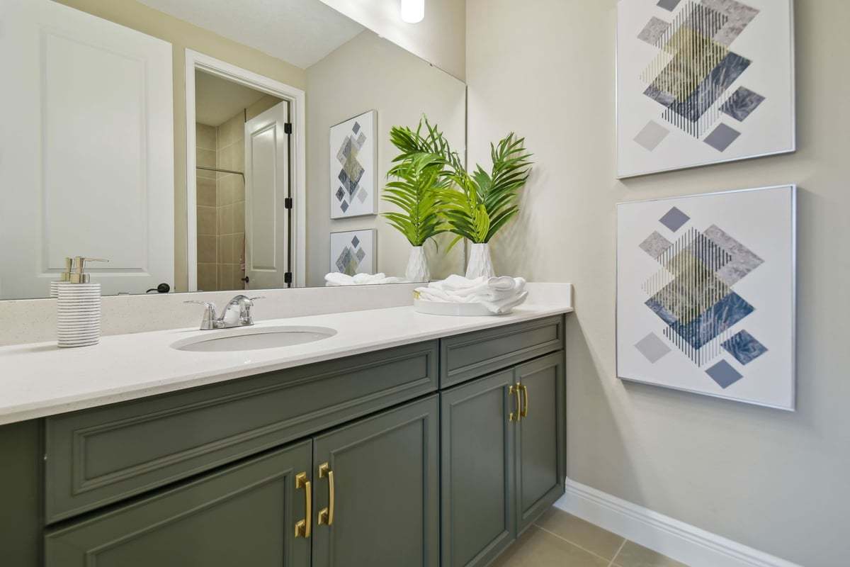 Sebastian new construction home plan second floor bathroom 3 by William Ryan Homes Tampa