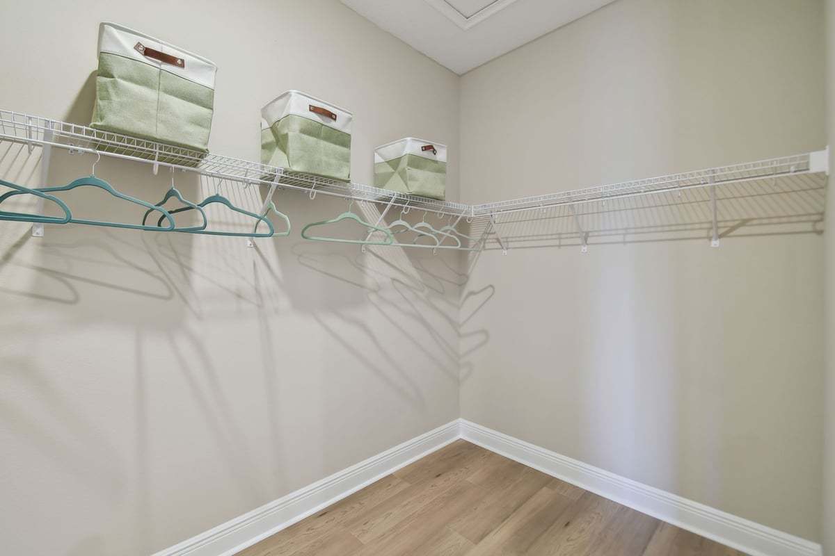 Sebastian new construction home plan owner's walk-in closet by William Ryan Homes Tampa