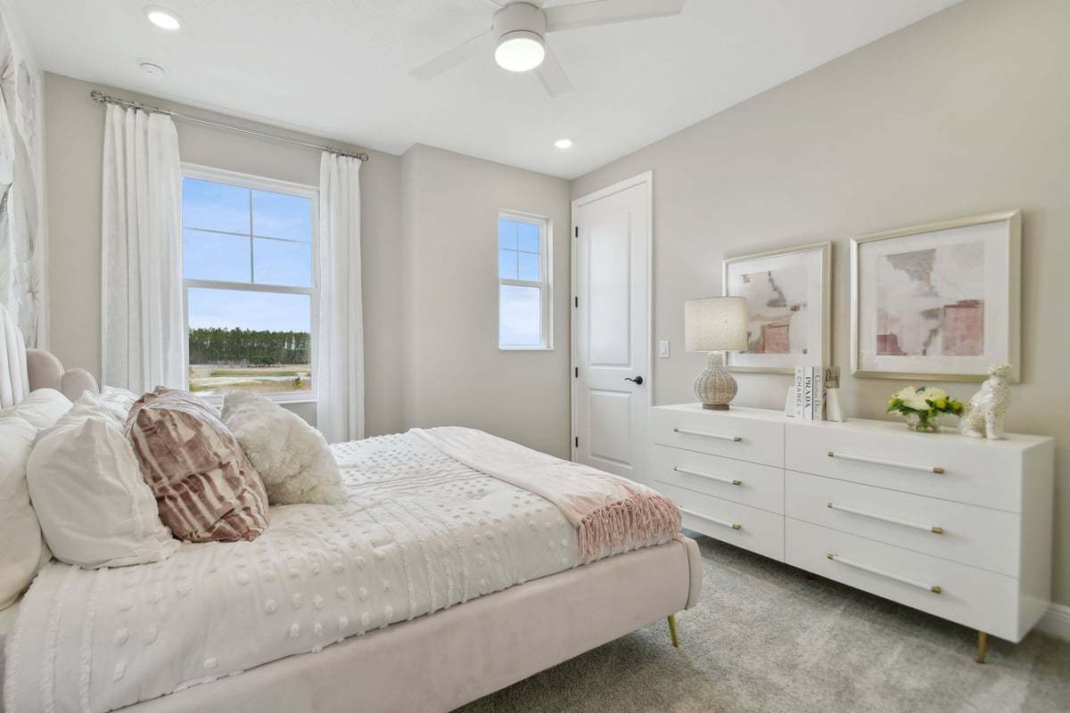 Sebastian new construction home plan 2-story home bedroom 3 by William Ryan Homes Tampa