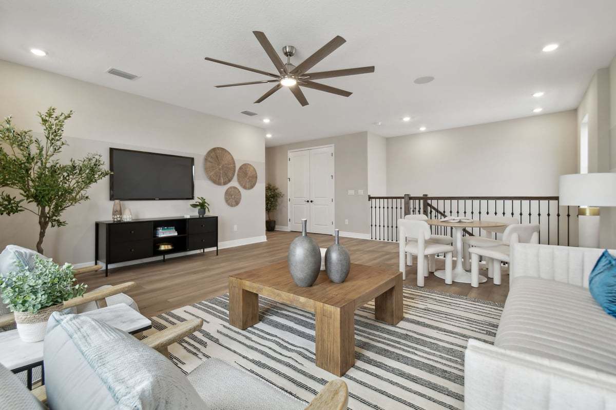 Sebastian new construction home plan loft space by William Ryan Homes Tampa