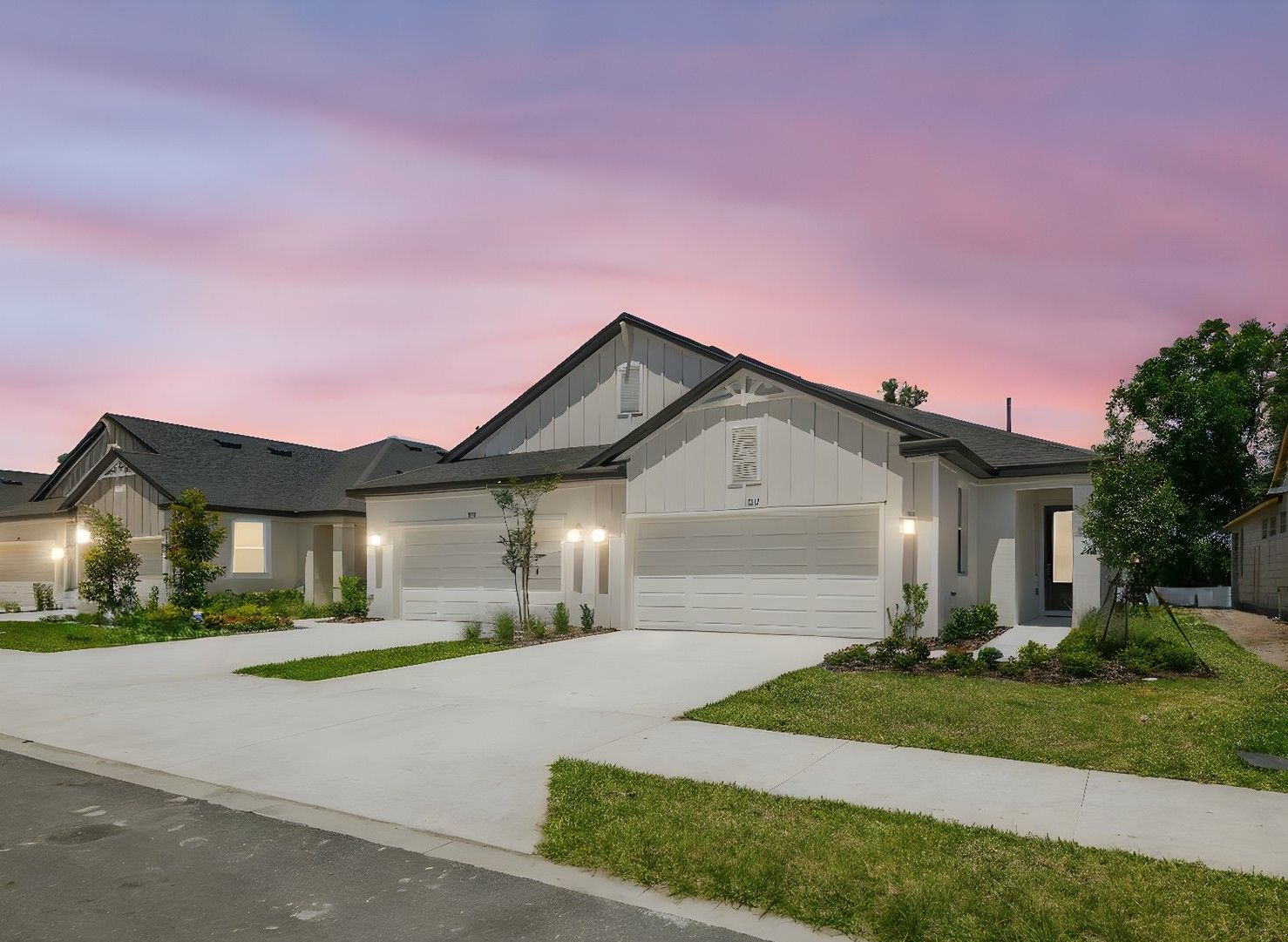 Sandpiper new construction quick move-luxury paired villa at Fairway Pointe 55+ by William Ryan Homes Tampa