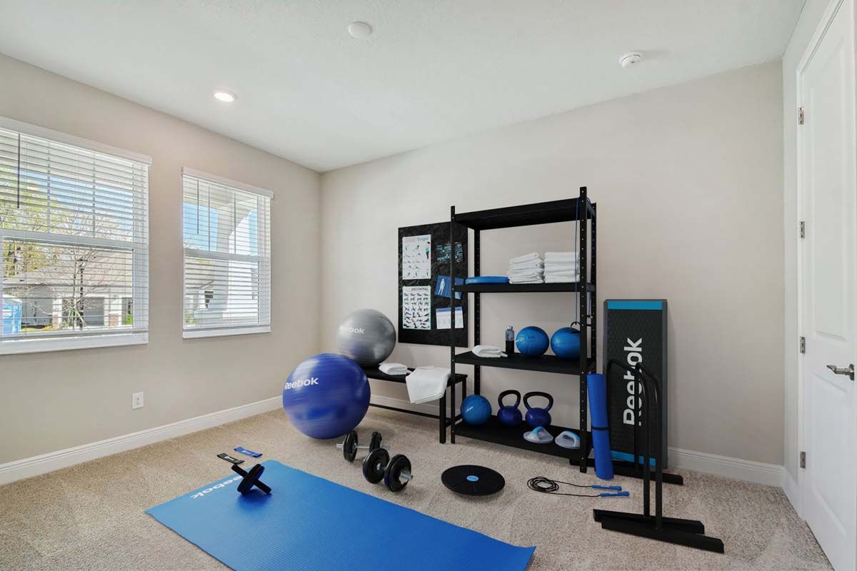 Sawgrass new construction home plan flex room by William Ryan Homes