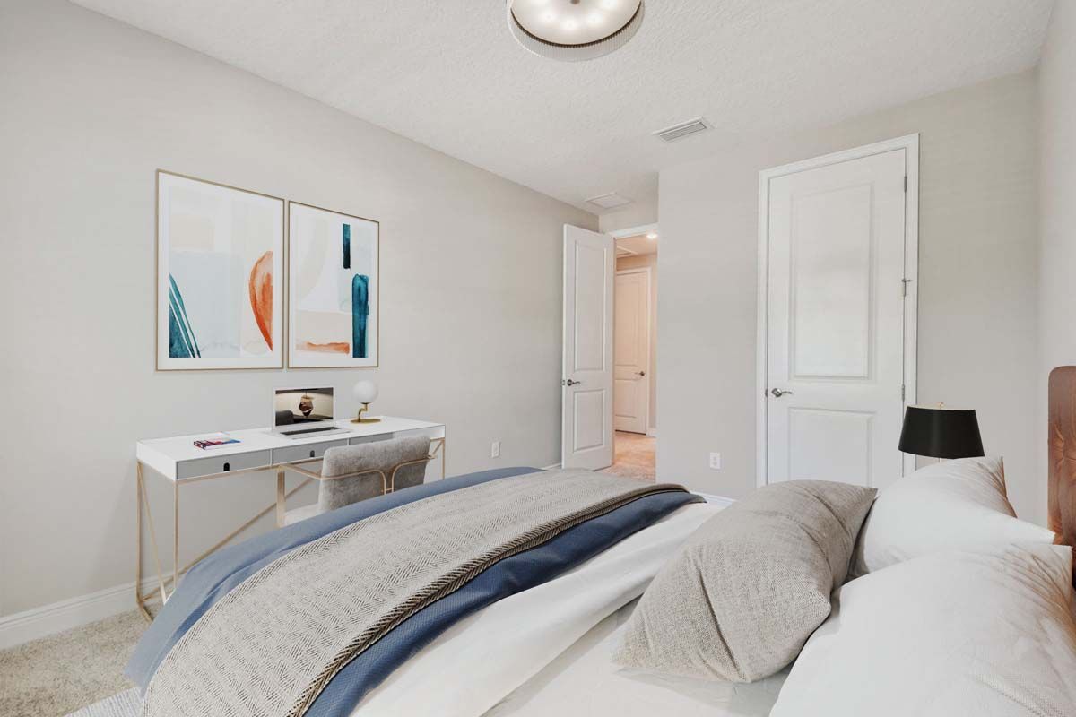 Sawgrass new construction home plan bedroom 3 by William Ryan Homes