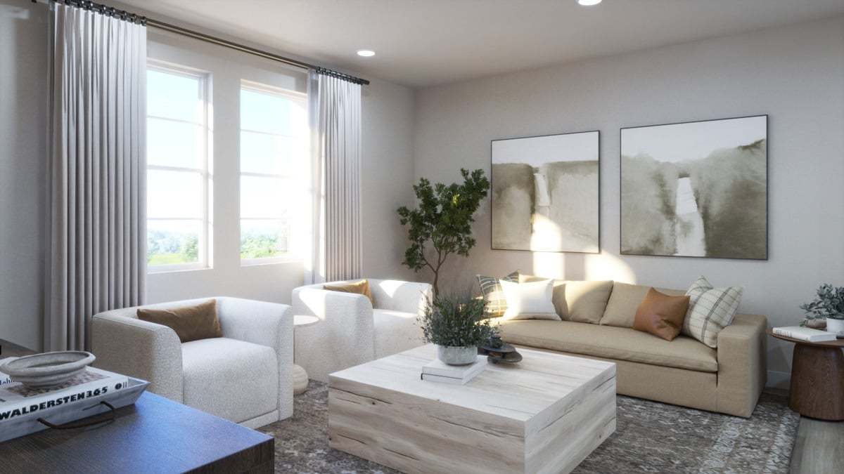 Plan D Living Room