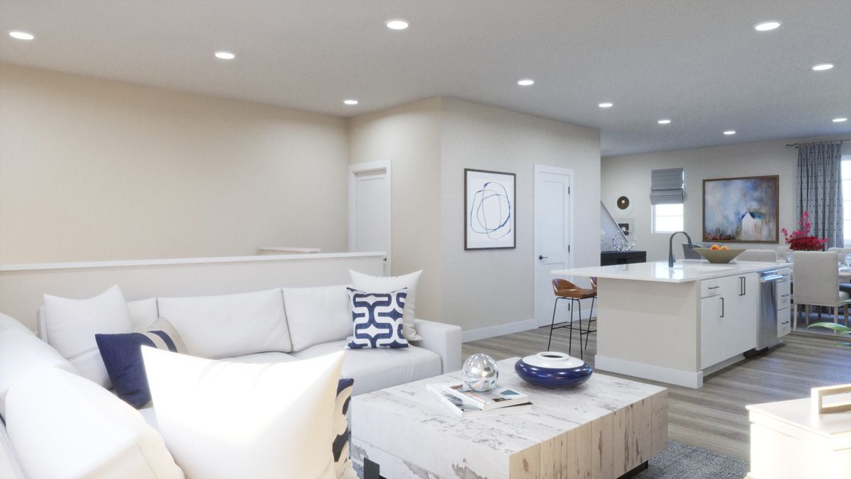 Plan A Living Room - Kitchen