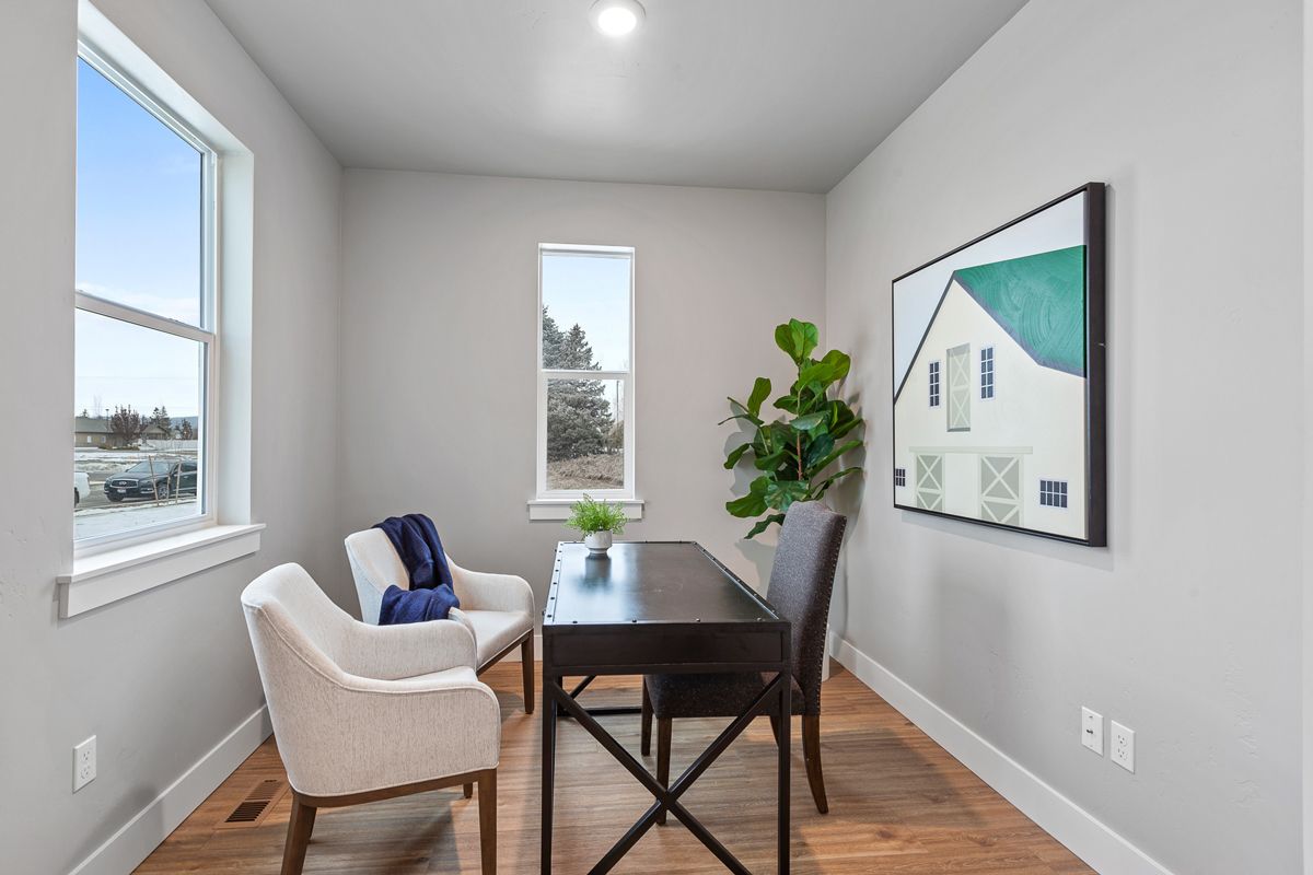 Stylish office space in new homes for sale by top home builder