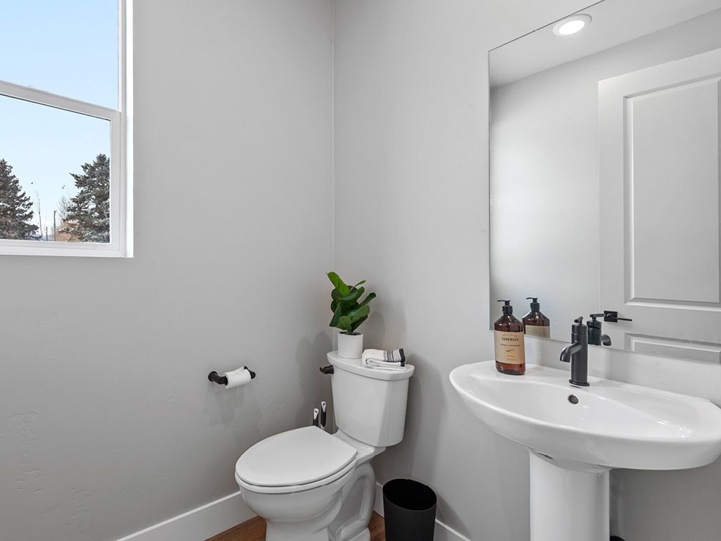 Modern bath interior in new homes for sale by top home builder