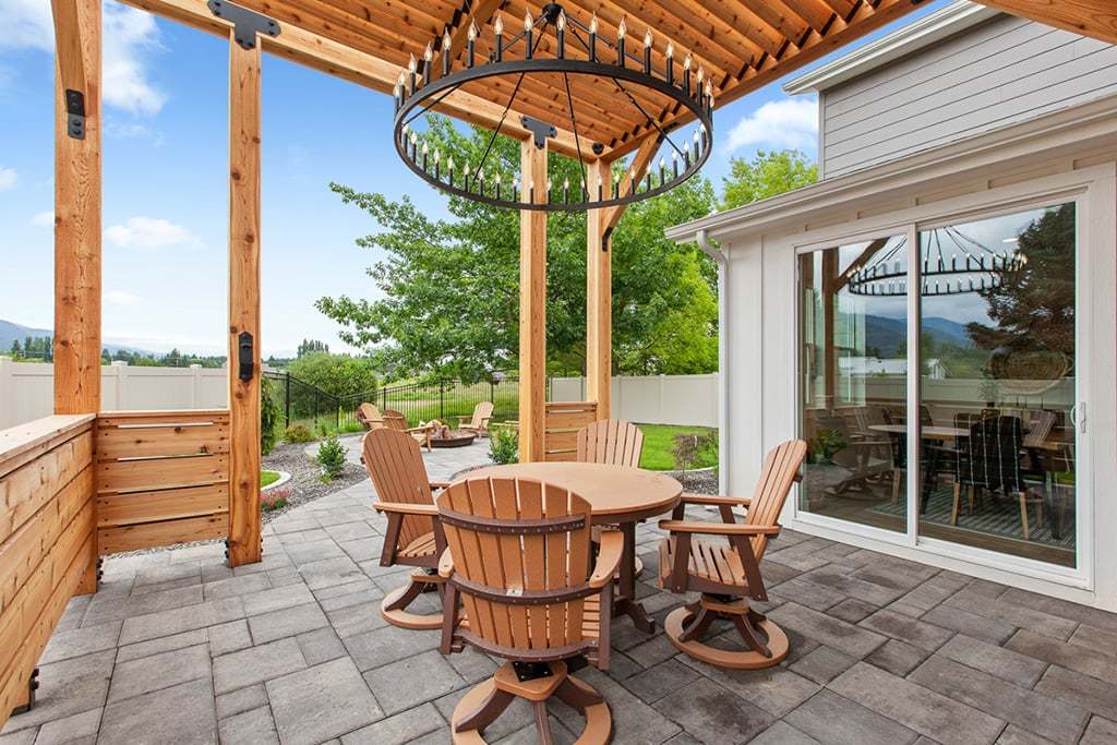 641 University Park Way Plan 3B backyard Aerial