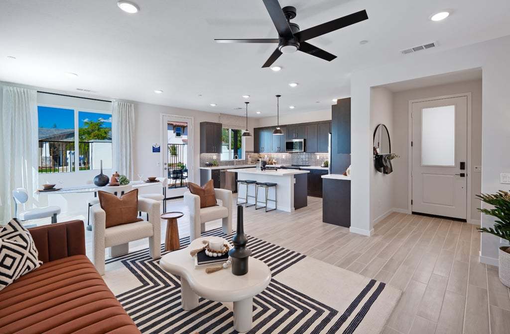 Saguaro Plan 1 - Family Room and Dining