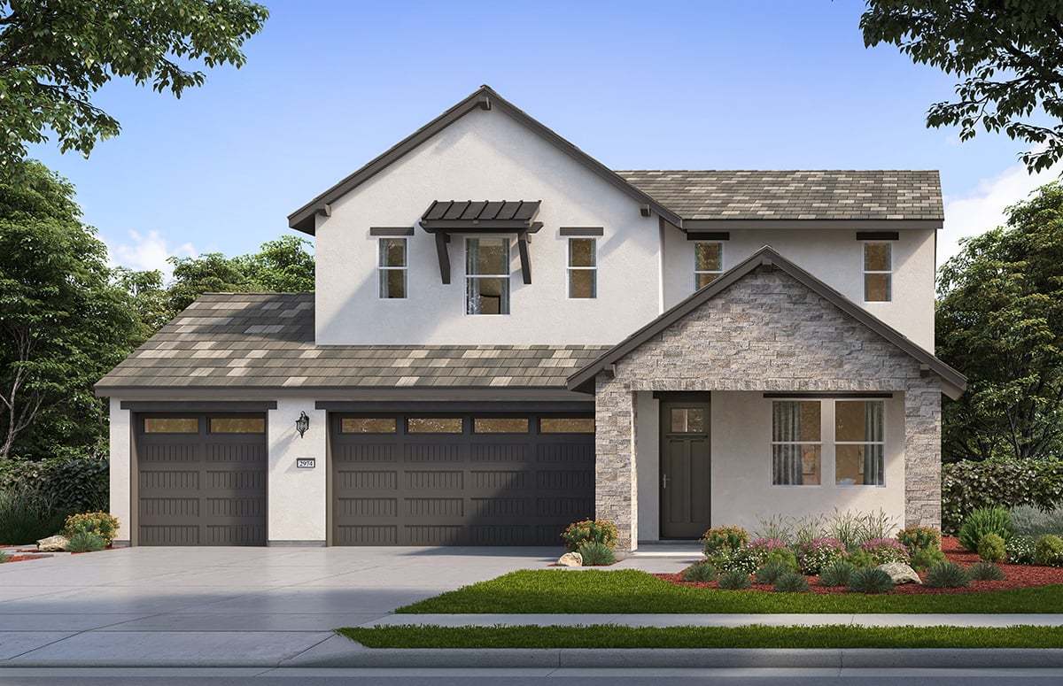 Meadow Plan 6B - 3 Car Garage