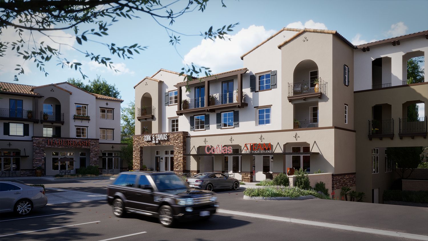 View 3 of the Mixed-Use Retail/Apartments area of Camarillo Village