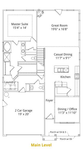 Main Level Floor Plan