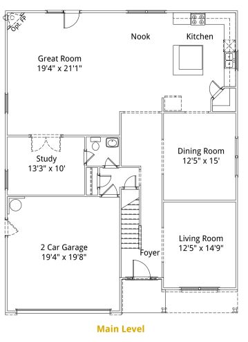 Main Level Floor Plan