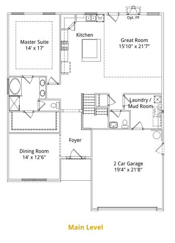 Main Level Floor Plan