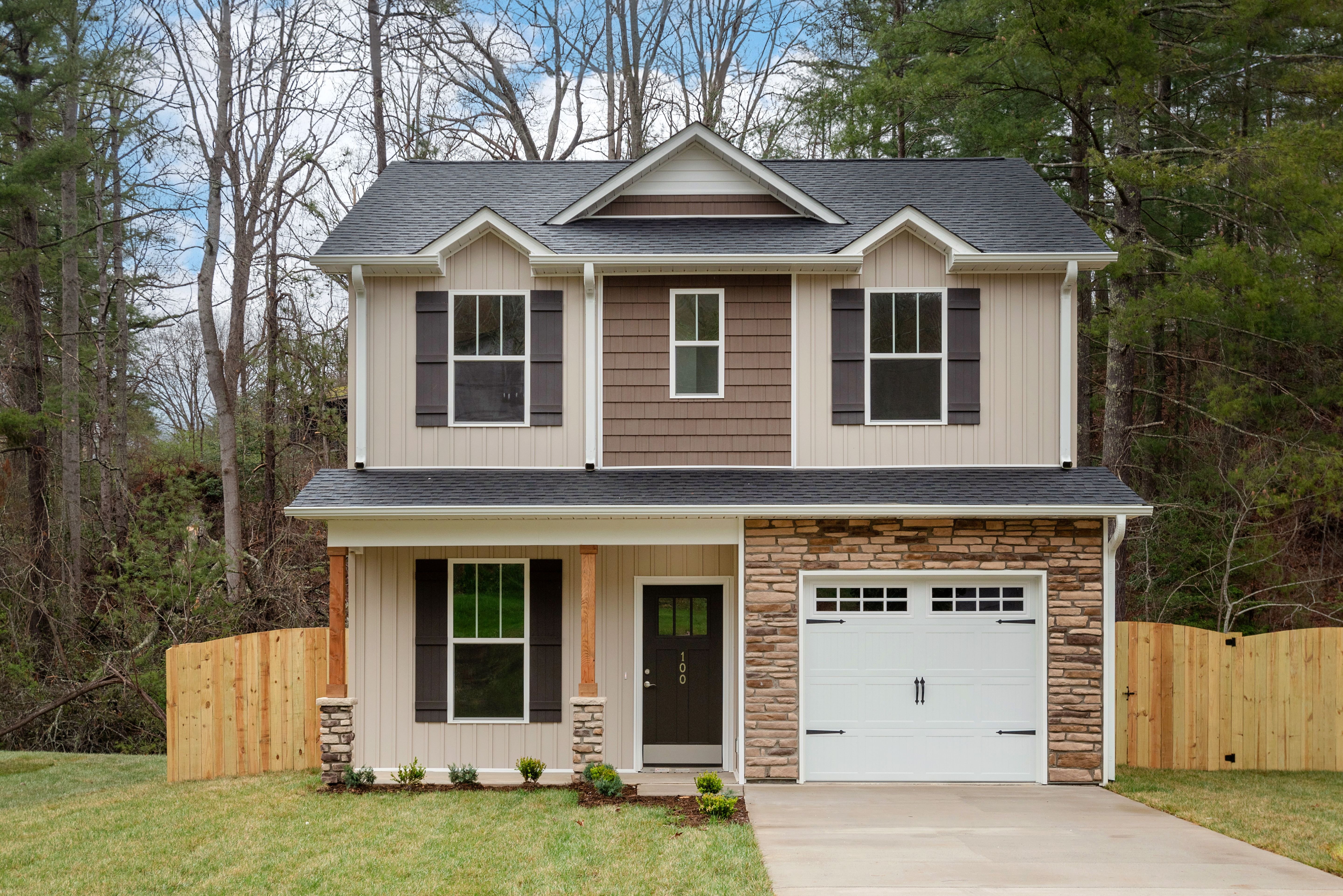 Exterior Front - Lancaster Floor plan Elevation 4