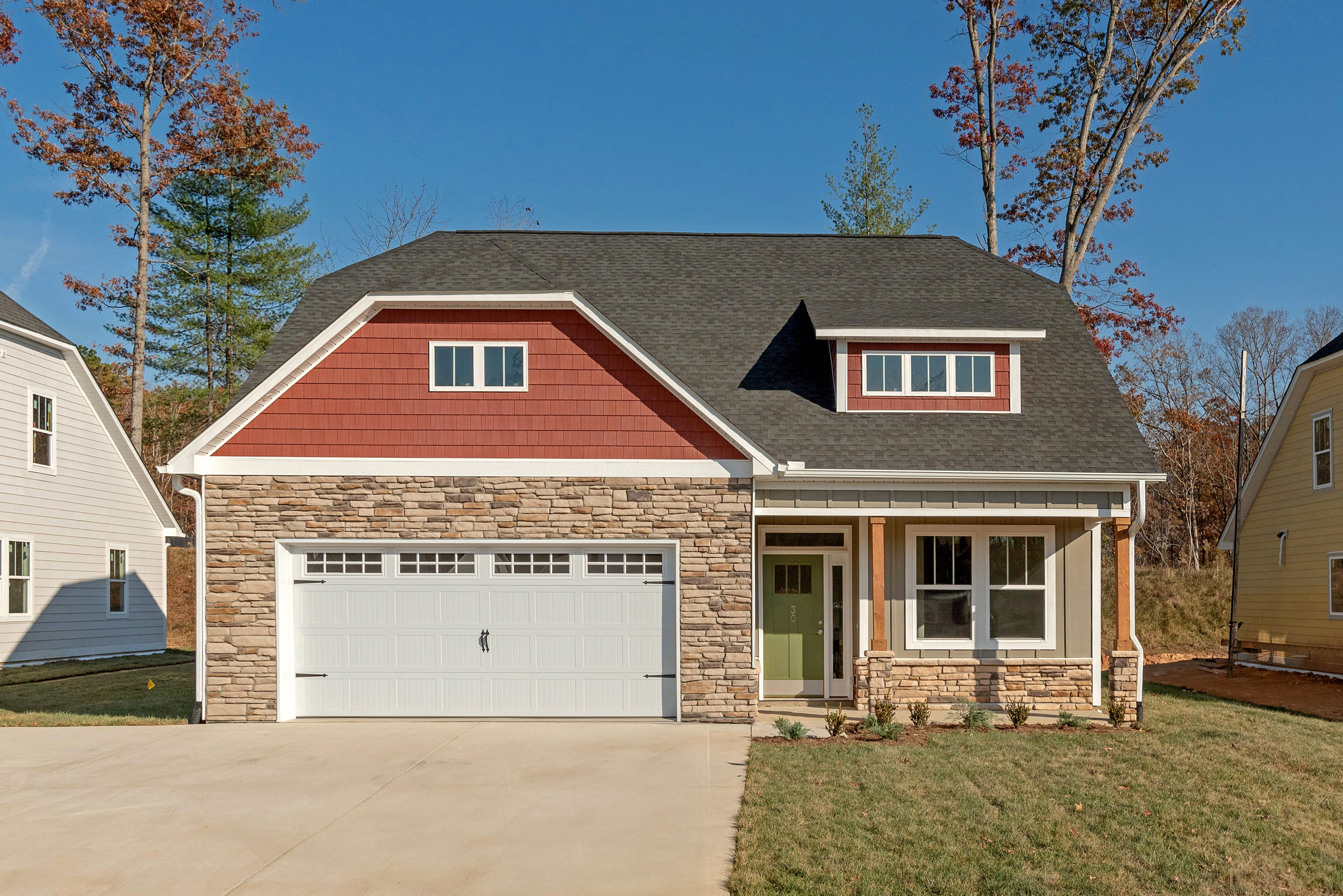 Exterior Front - Hampton Floor plan Elevation 6