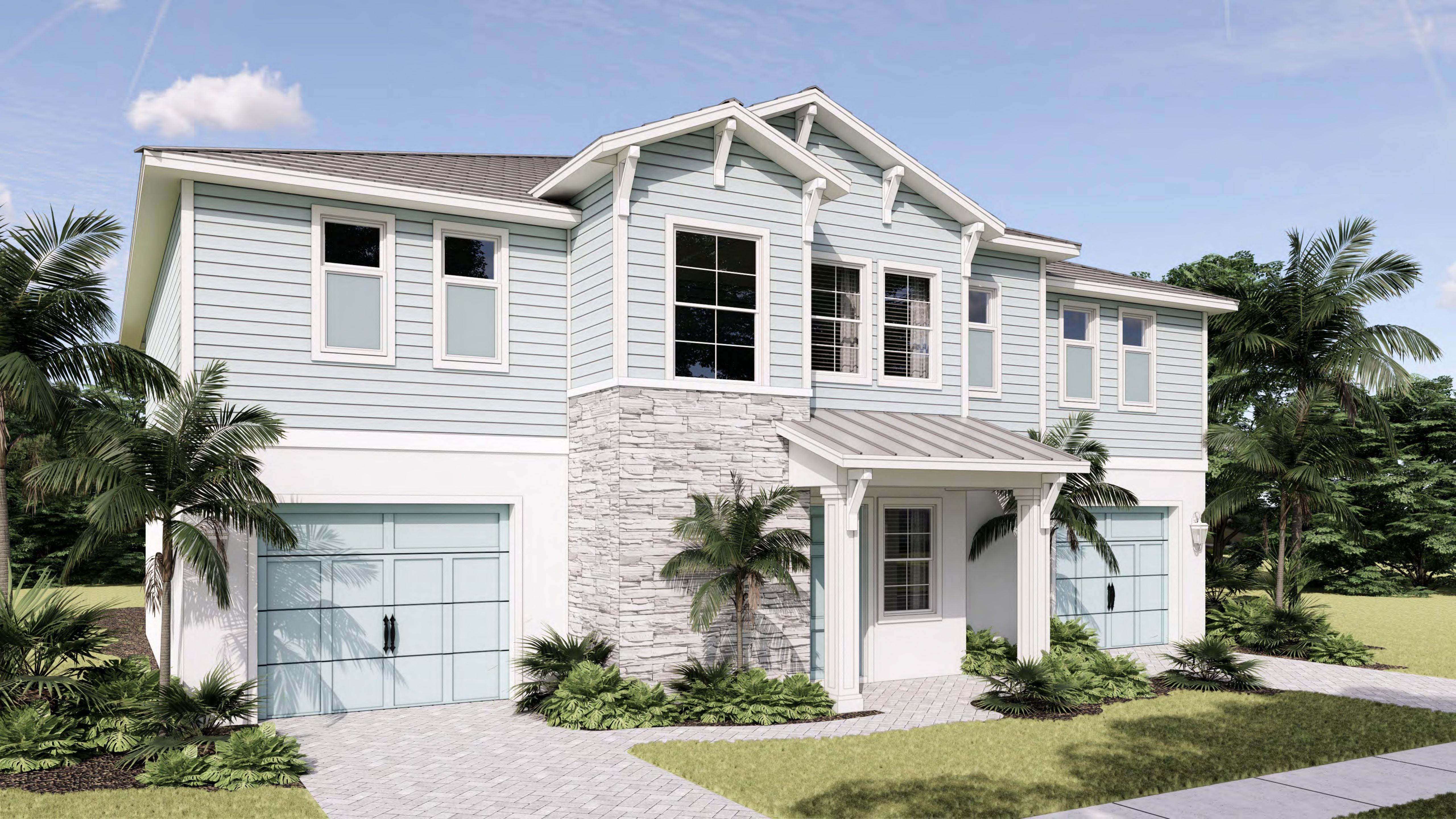 Oceana Coastal Front View - Angle 2 Elevation