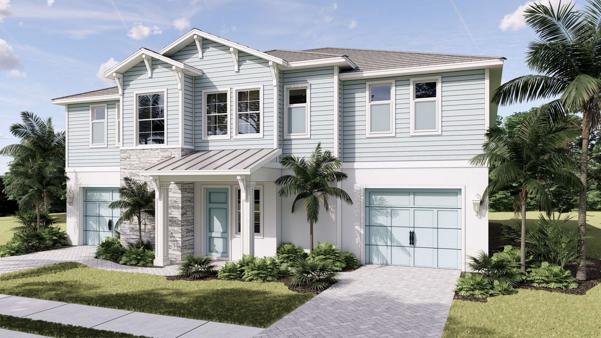 Oceana Coastal Front View - Angle 3 Elevation