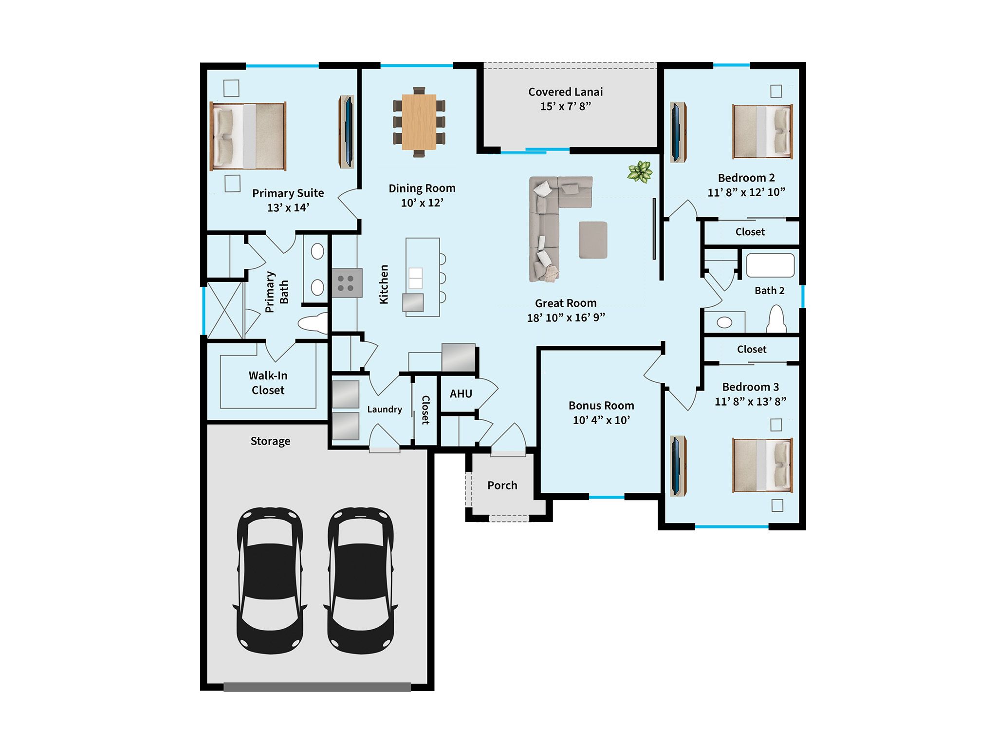 Experience the Versatility of a 1,779 Sq. Ft. Floor Plan: Stylish, Efficient Living Spaces Await