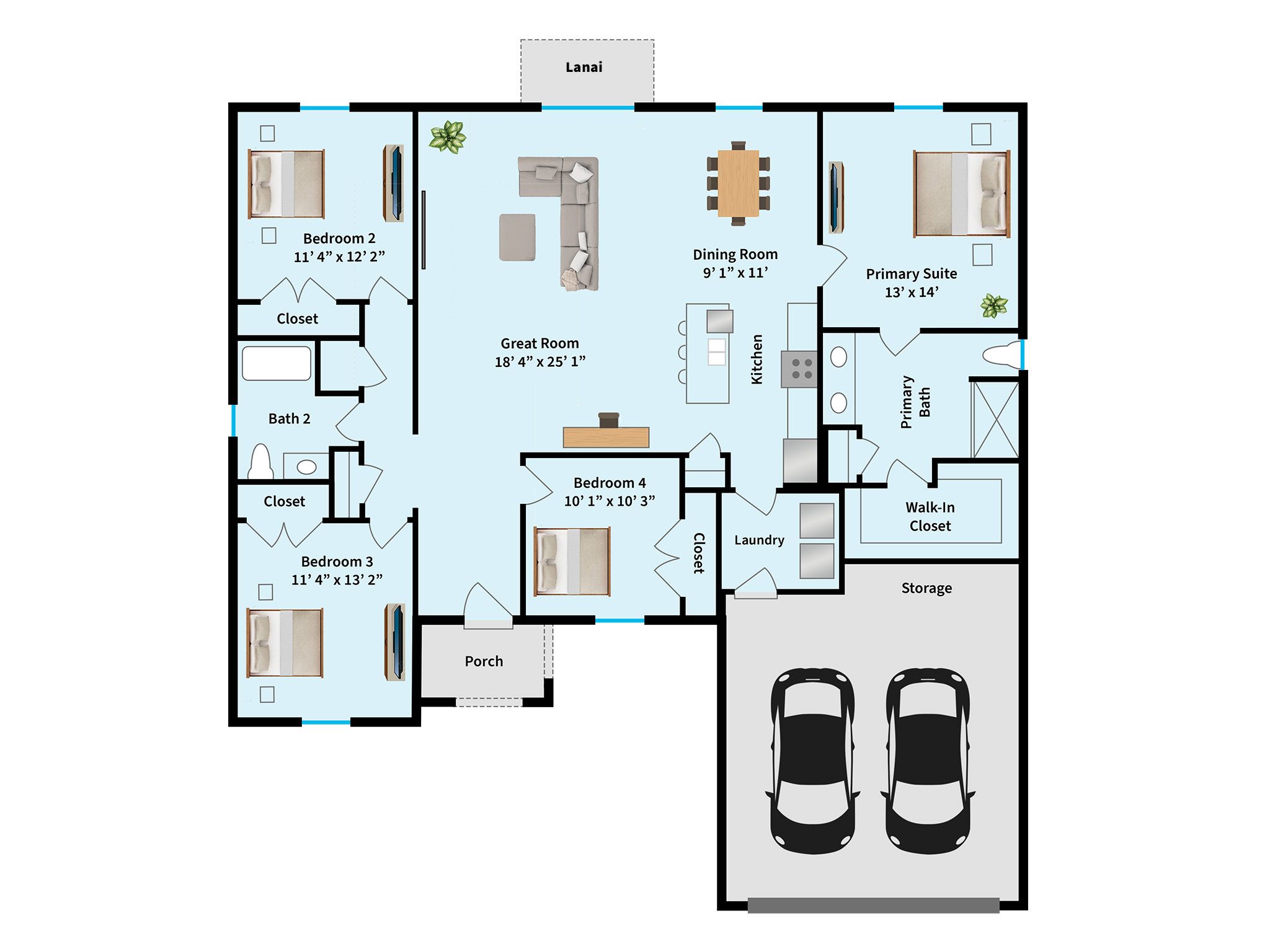 Enjoy the Comfort and Flow of a 1,787 Sq. Ft. Floor Plan: Ideal for Modern Living and Entertaining!