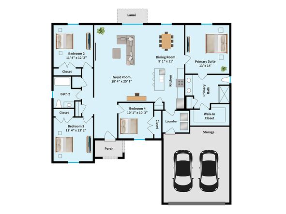 Enjoy the Comfort and Flow of a 1,787 Sq. Ft. Floor Plan: Ideal for Modern Living and Entertaining!