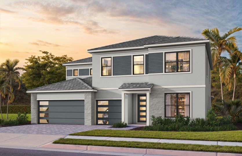 Oakhurst Exterior MD1 with Stone