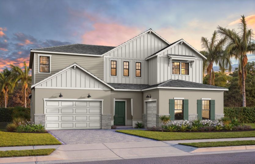 Livingston II Exterior FH3 with Stone