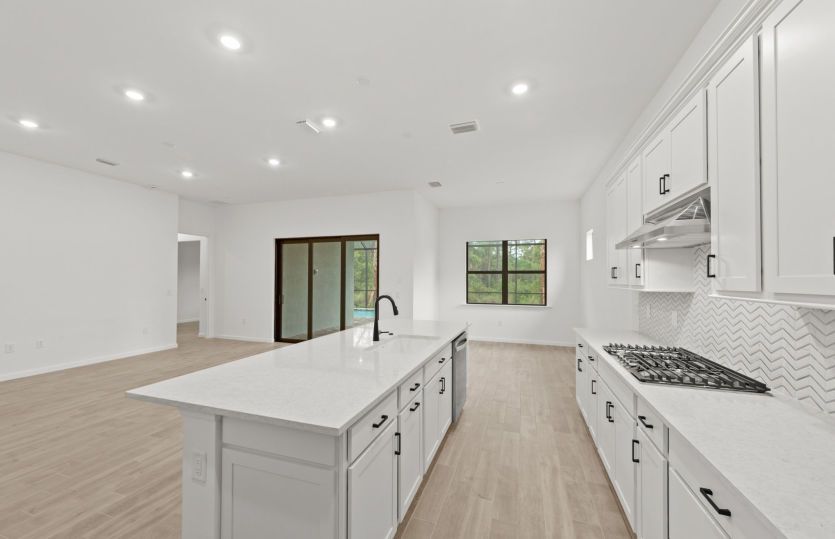Kitchen with center island