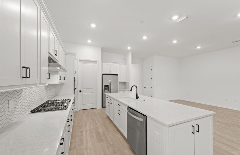 White cabinets