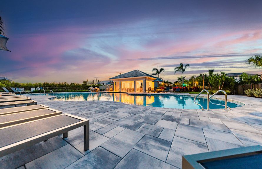 Sunset Poolside Views