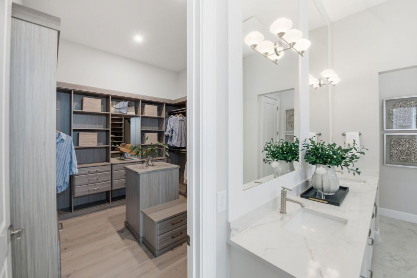 Seamless Owner's Bath and Closet Entry