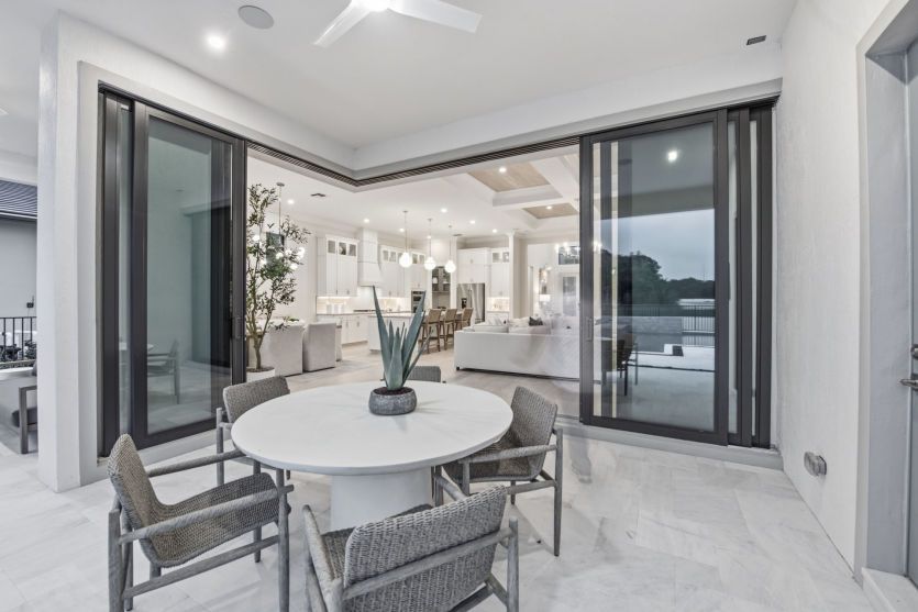 Covered Lanai with Zero-Corner Sliding Glass Doors