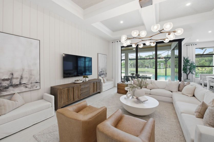 Gathering Room with Optional Zero-Corner Sliding Glass Doors