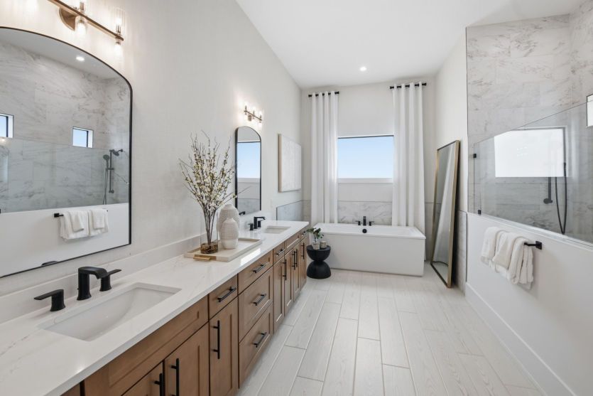 Owner's Bath with Dual Vanities