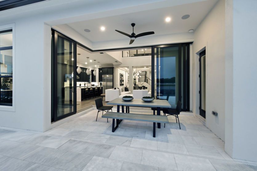 Covered Lanai with Optional Zero-Corner Sliding Glass Doors