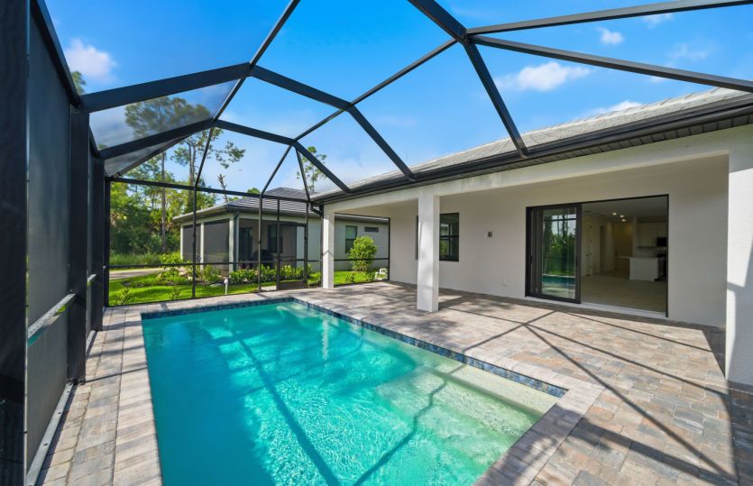 Sparkling pool with serene views